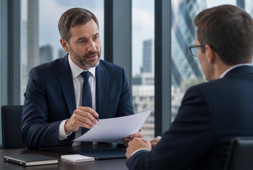 Adviser discussing customer outcomes with a client under the Consumer Duty